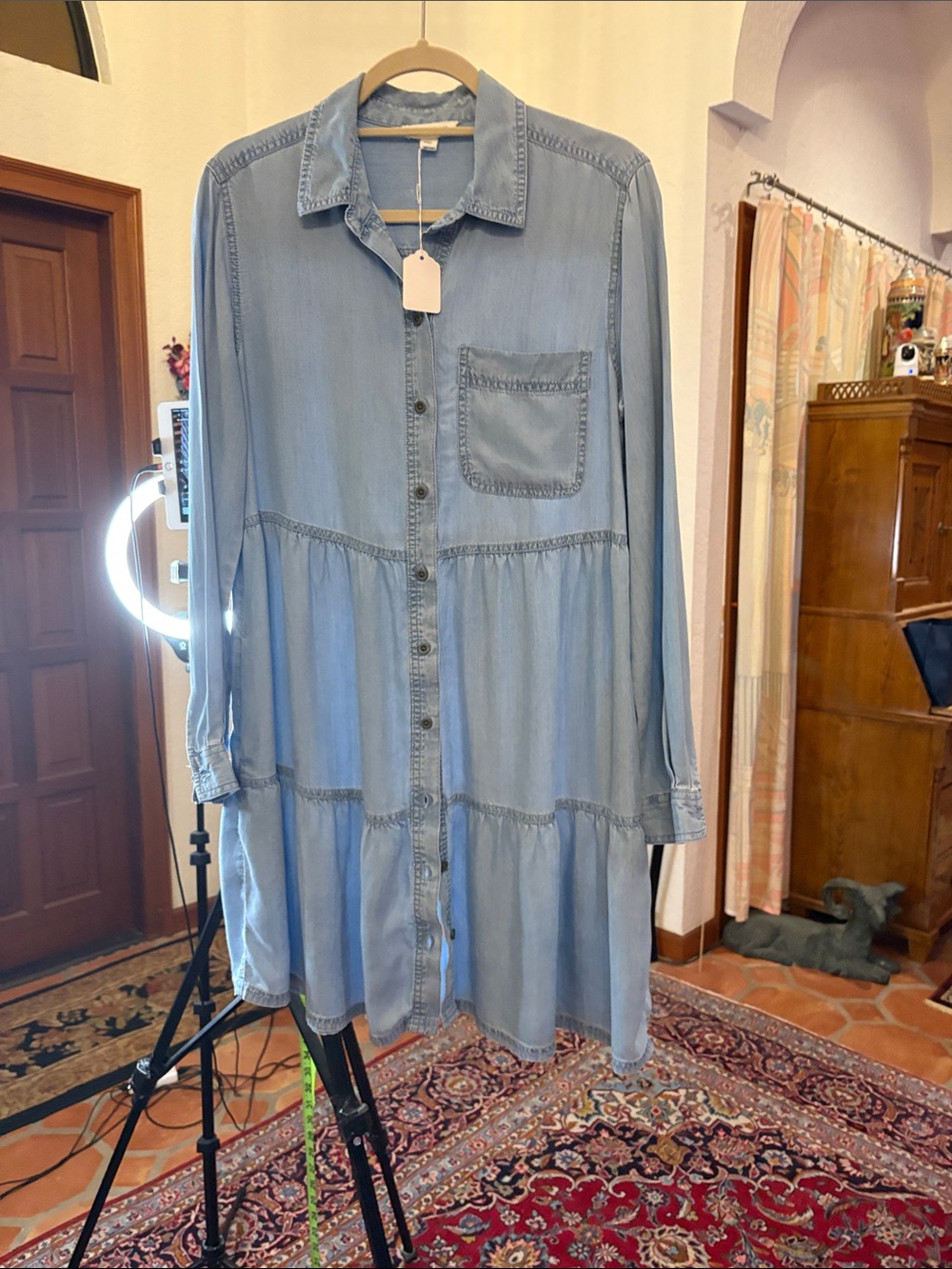 denim style Tencel dress